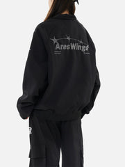 Street Stars Embroidered Zip-Up Jacket