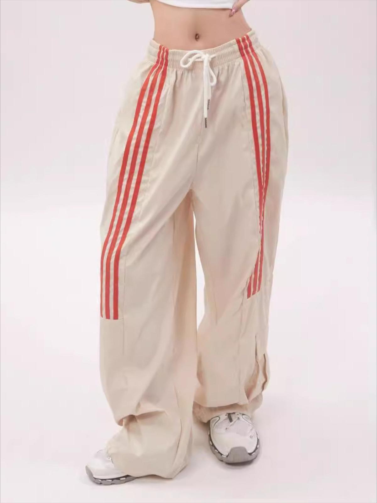 Striped Draped Sweatpants