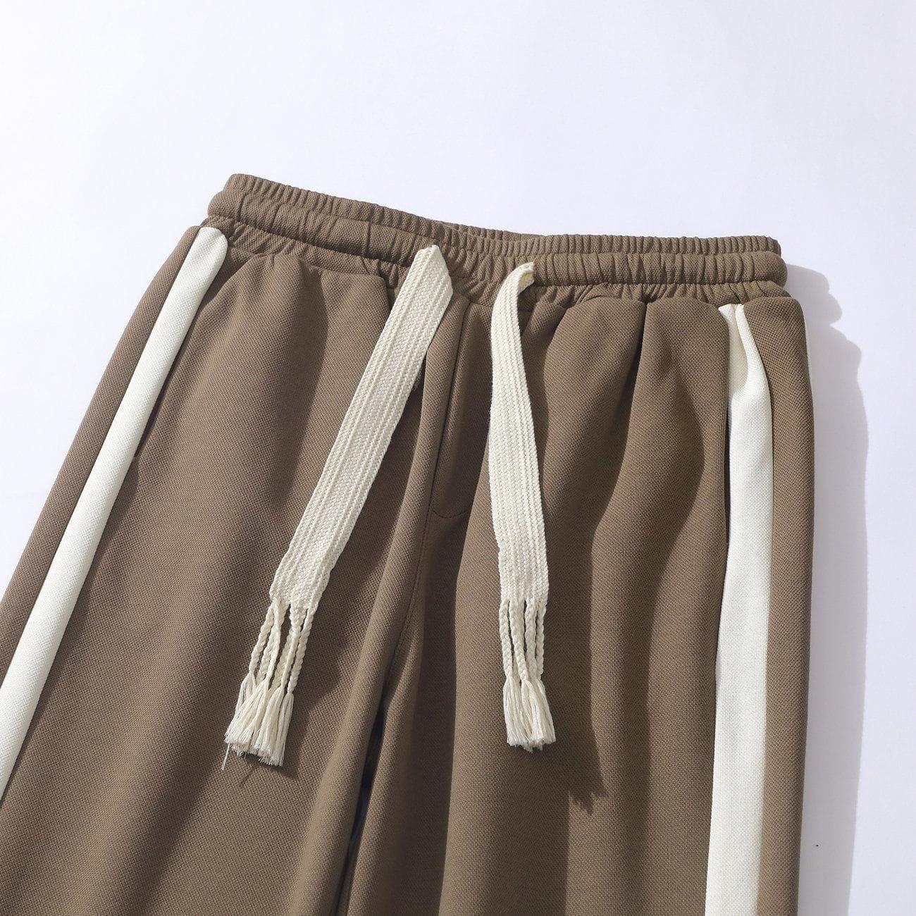 Striped Patchwork Pants