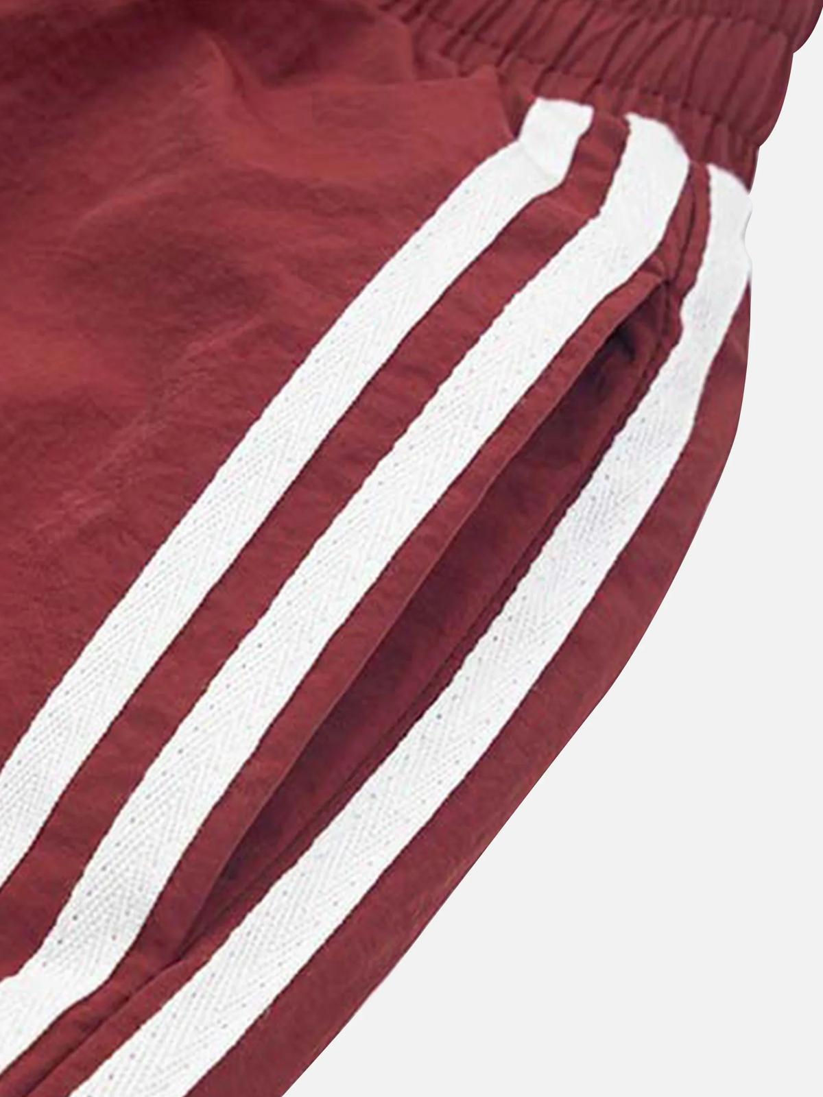 Striped Pleated Sweatpants