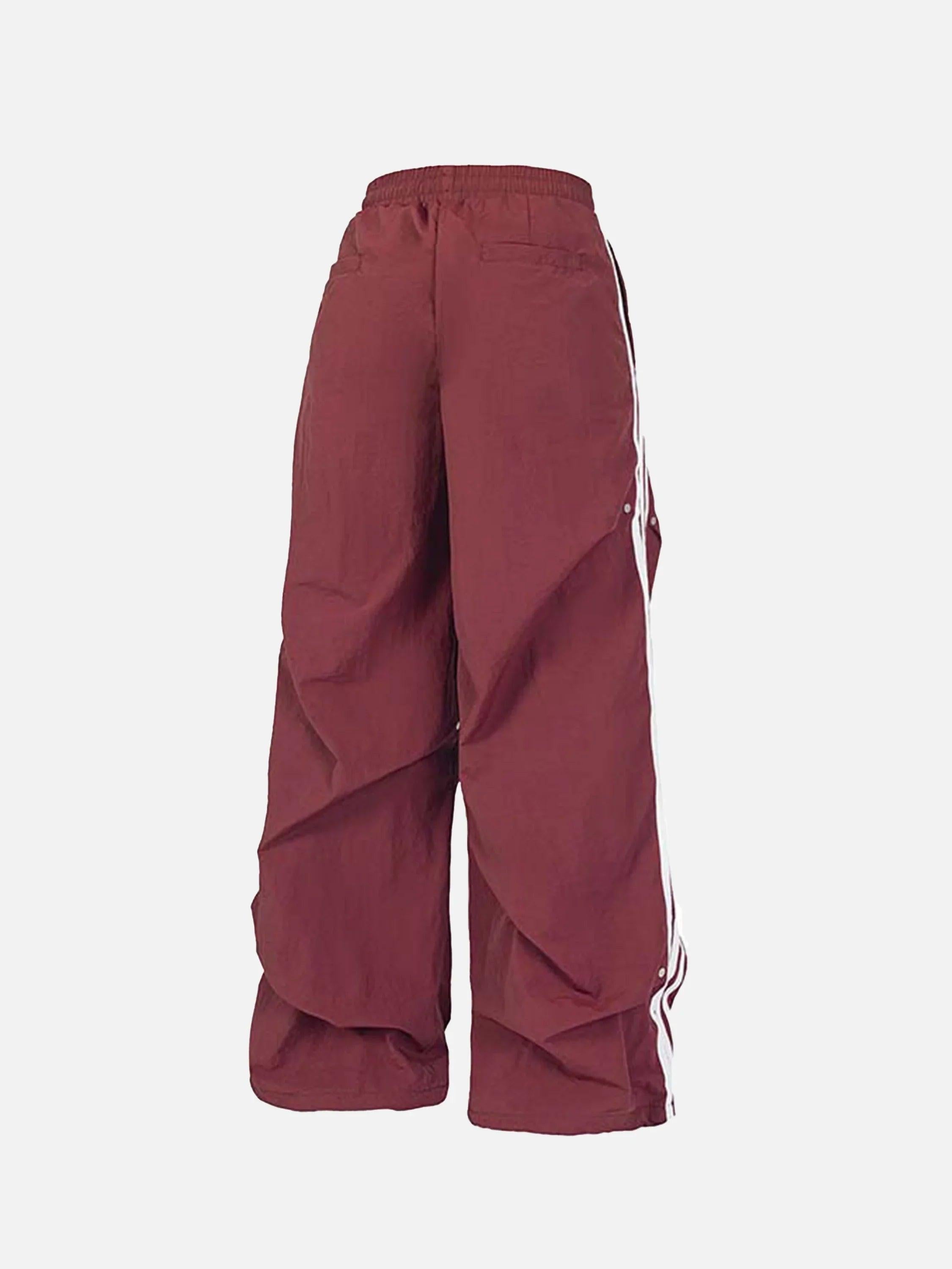 Striped Pleated Sweatpants