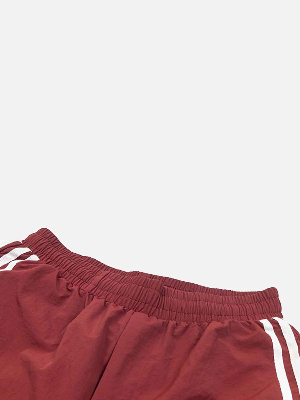 Striped Pleated Sweatpants