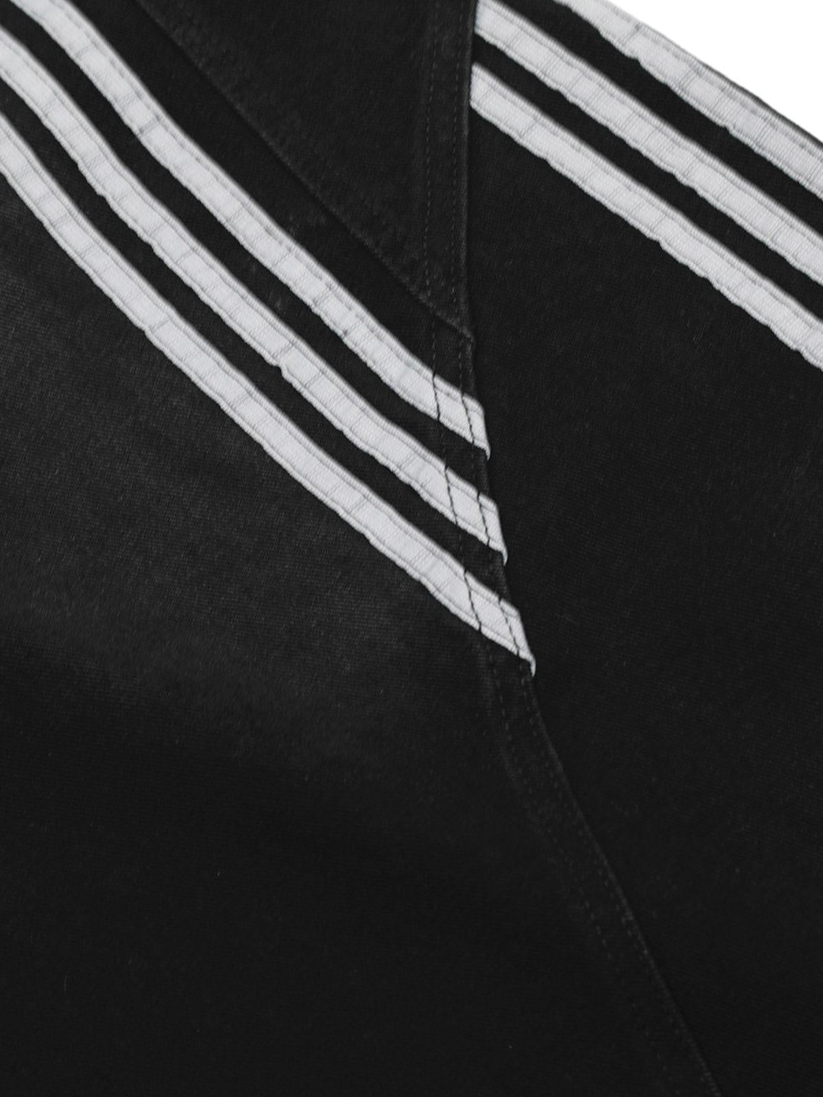 Striped Stitching Barrel Jeans
