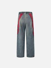 Striped Vibe Straight Jeans