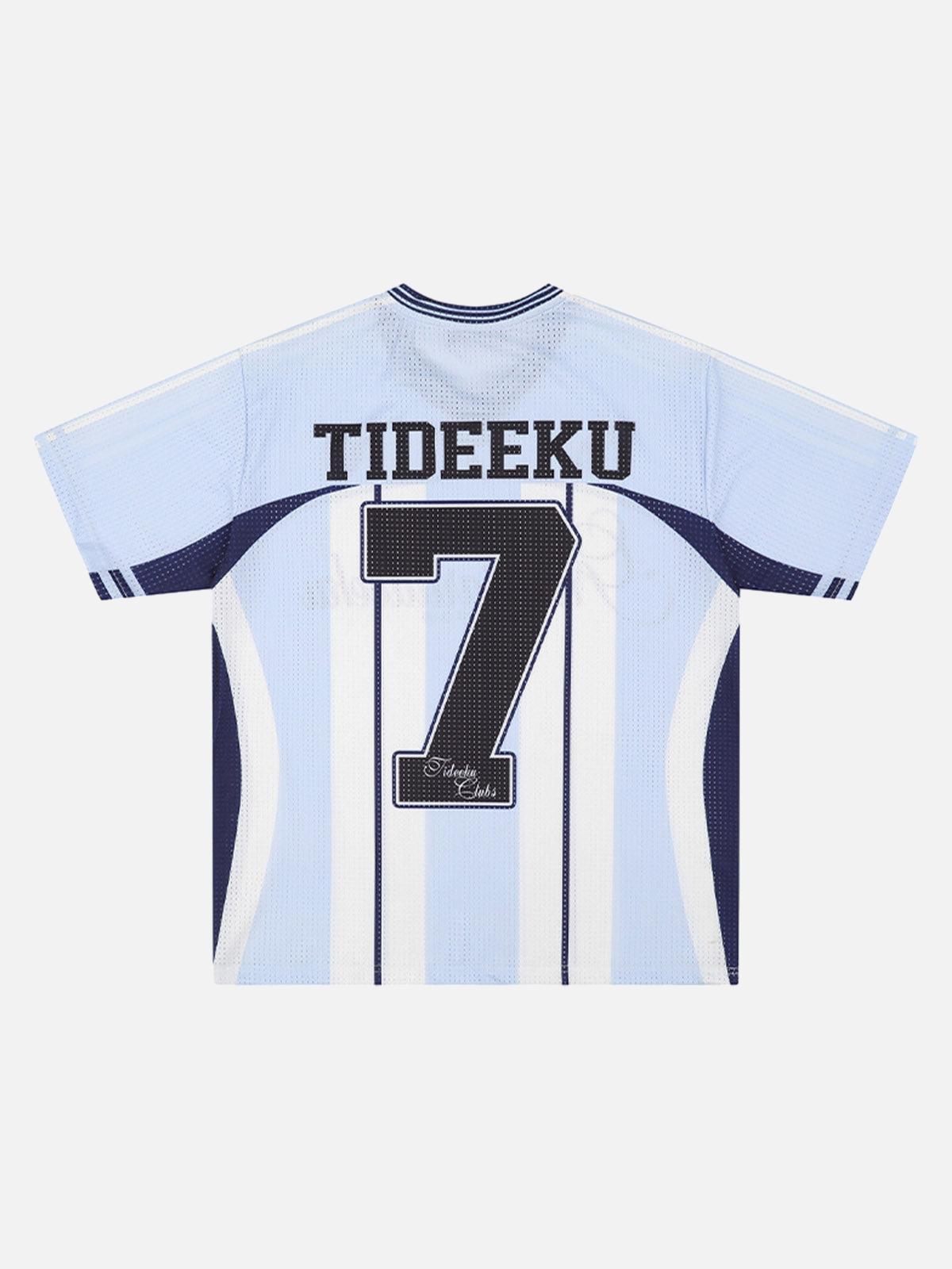 Stylish Striped Sports Jersey T-Shirt