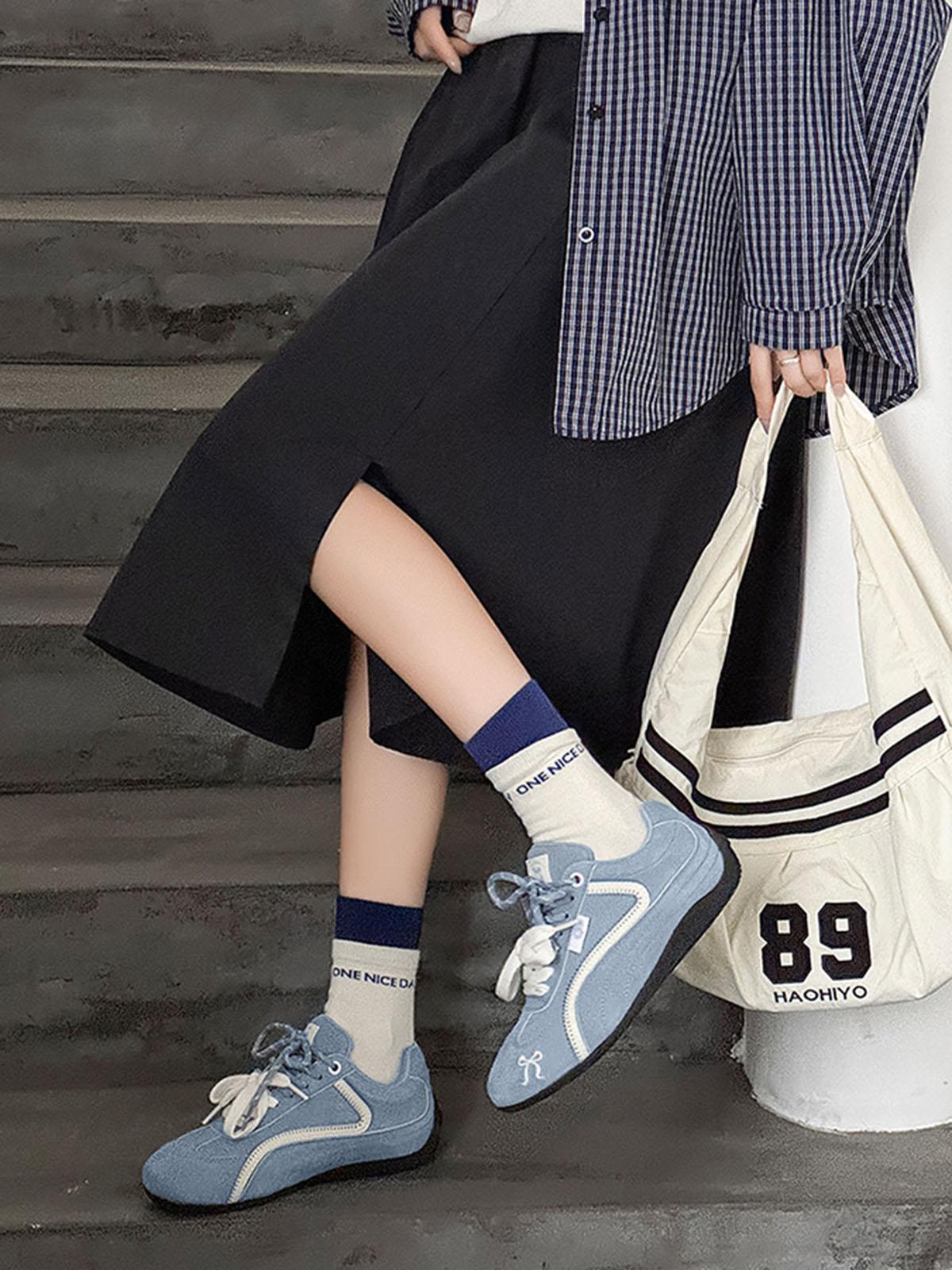 Suede Lace-Up Sneakers