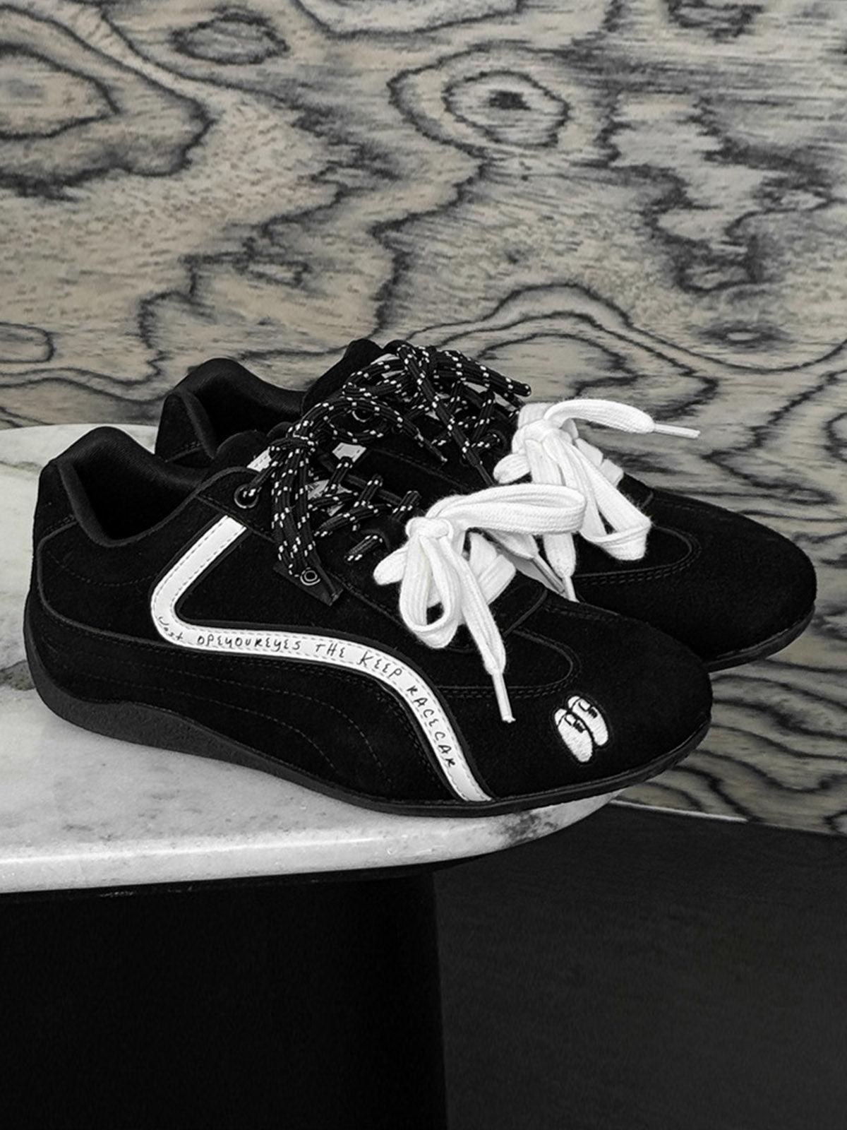Suede Lace-Up Sneakers