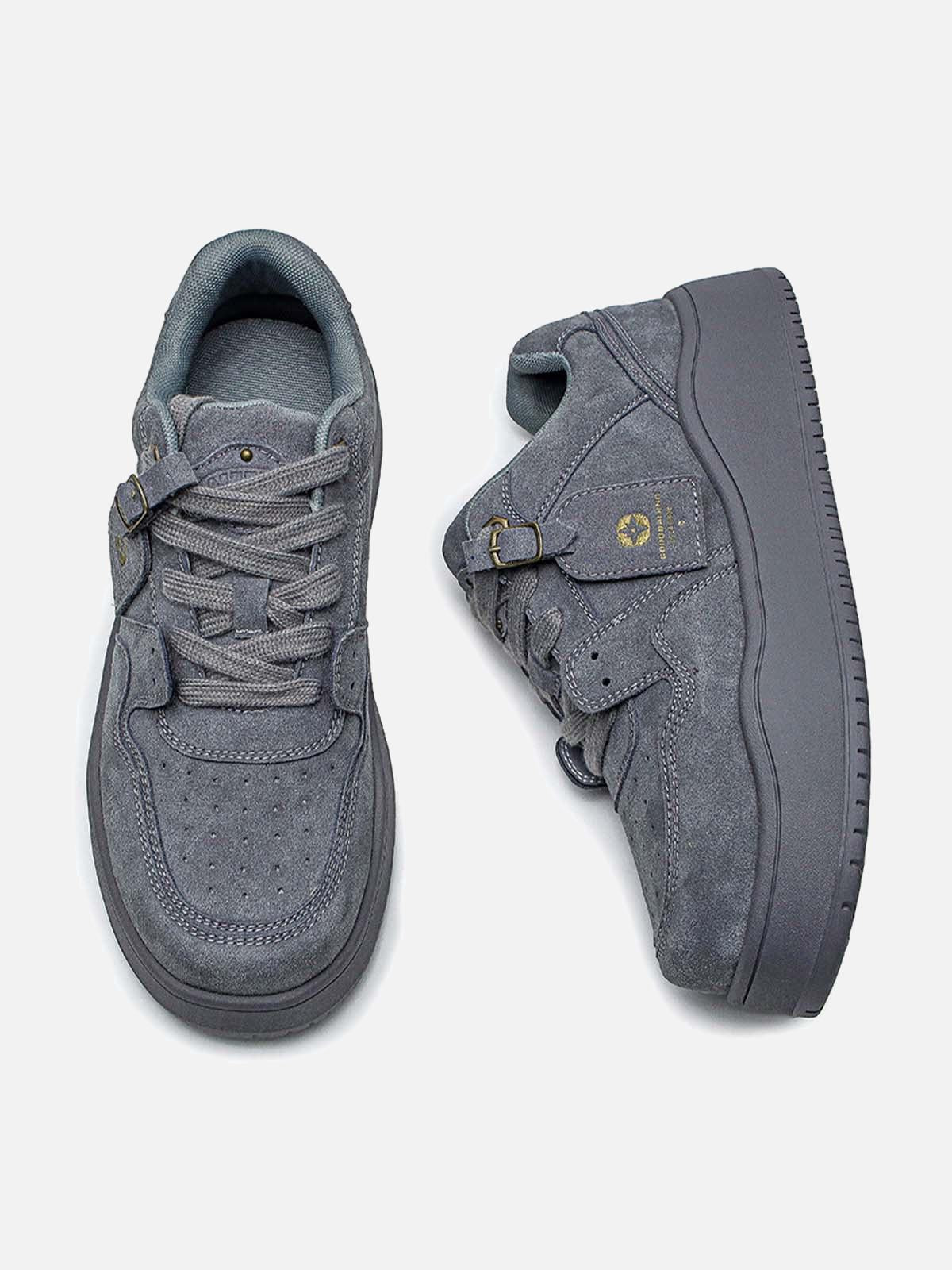 Suede Low-Top Skate Shoes