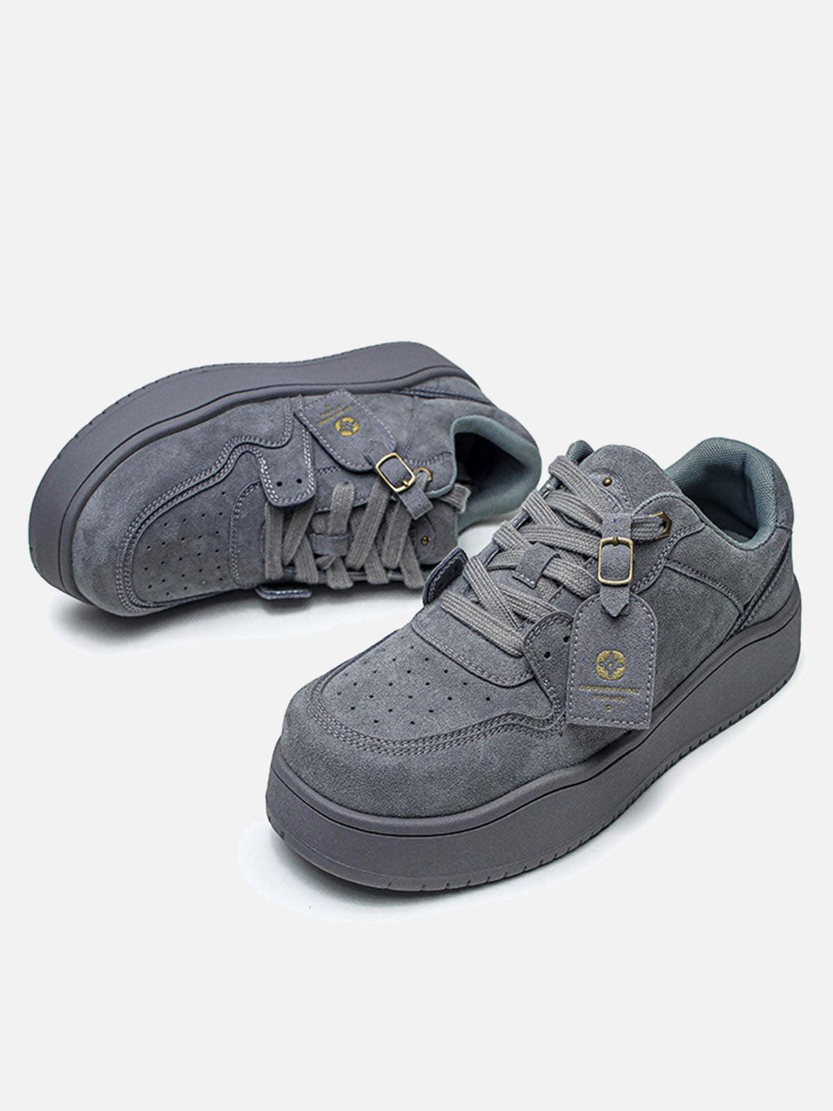 Suede Low-Top Skate Shoes