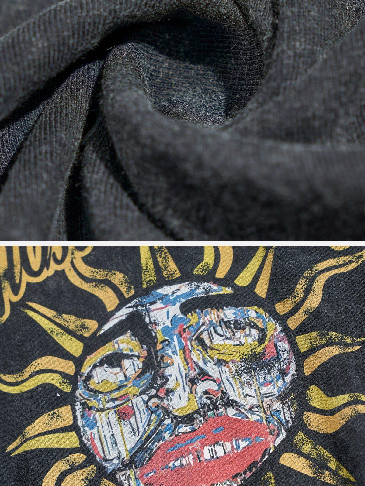 Sun Doodle Print Tee
