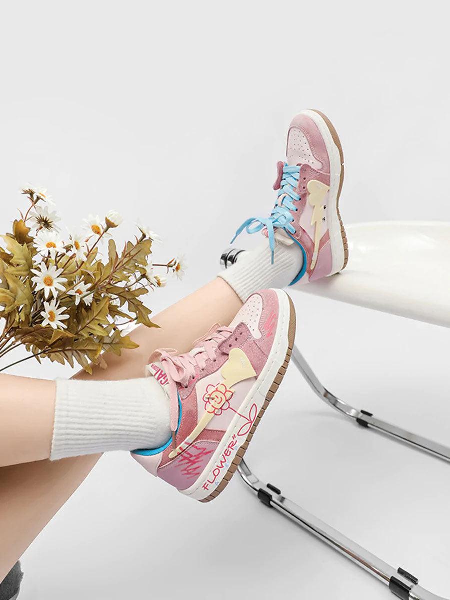 Sunflower Couple Sports Skate Shoe