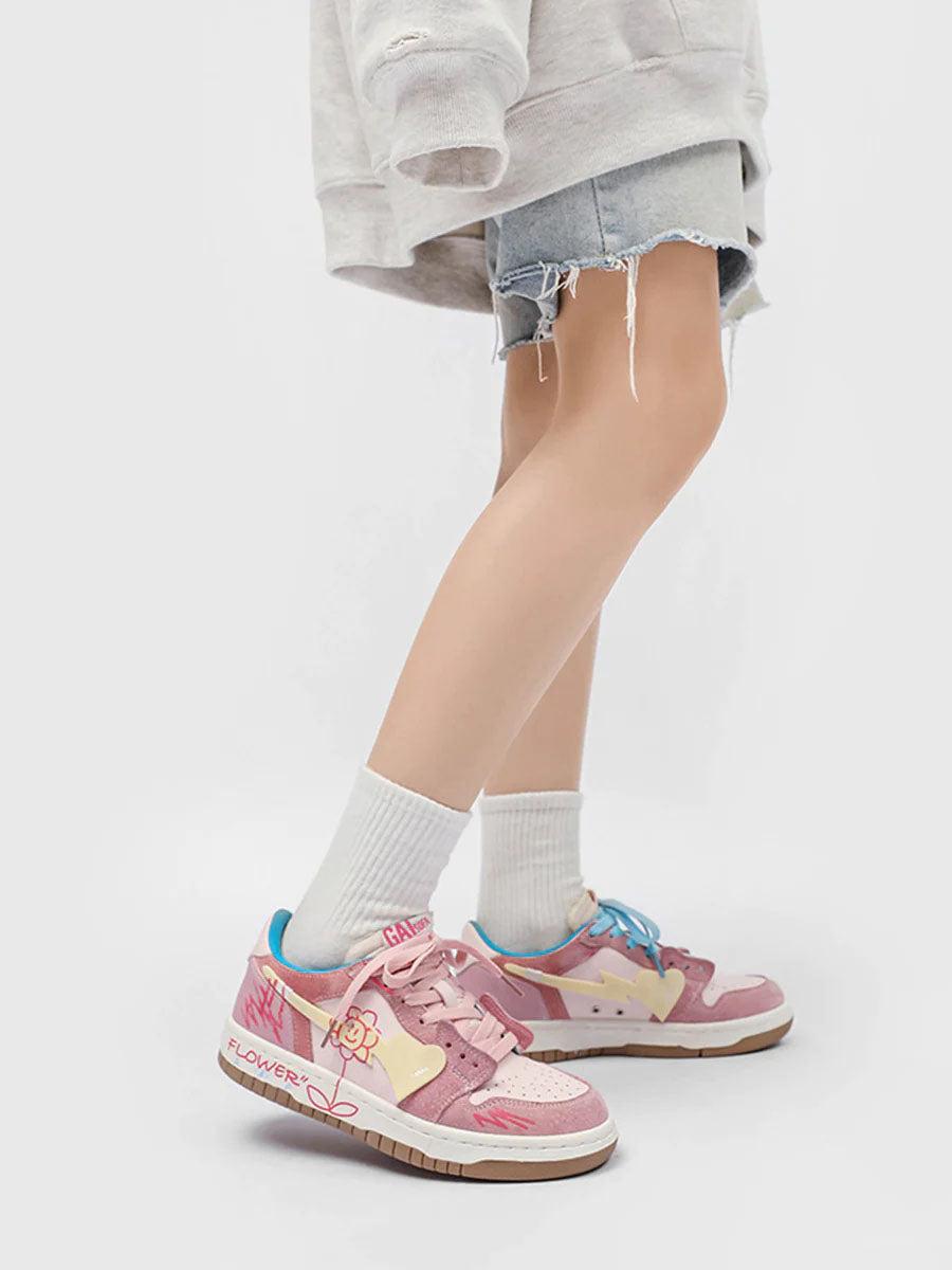 Sunflower Couple Sports Skate Shoe