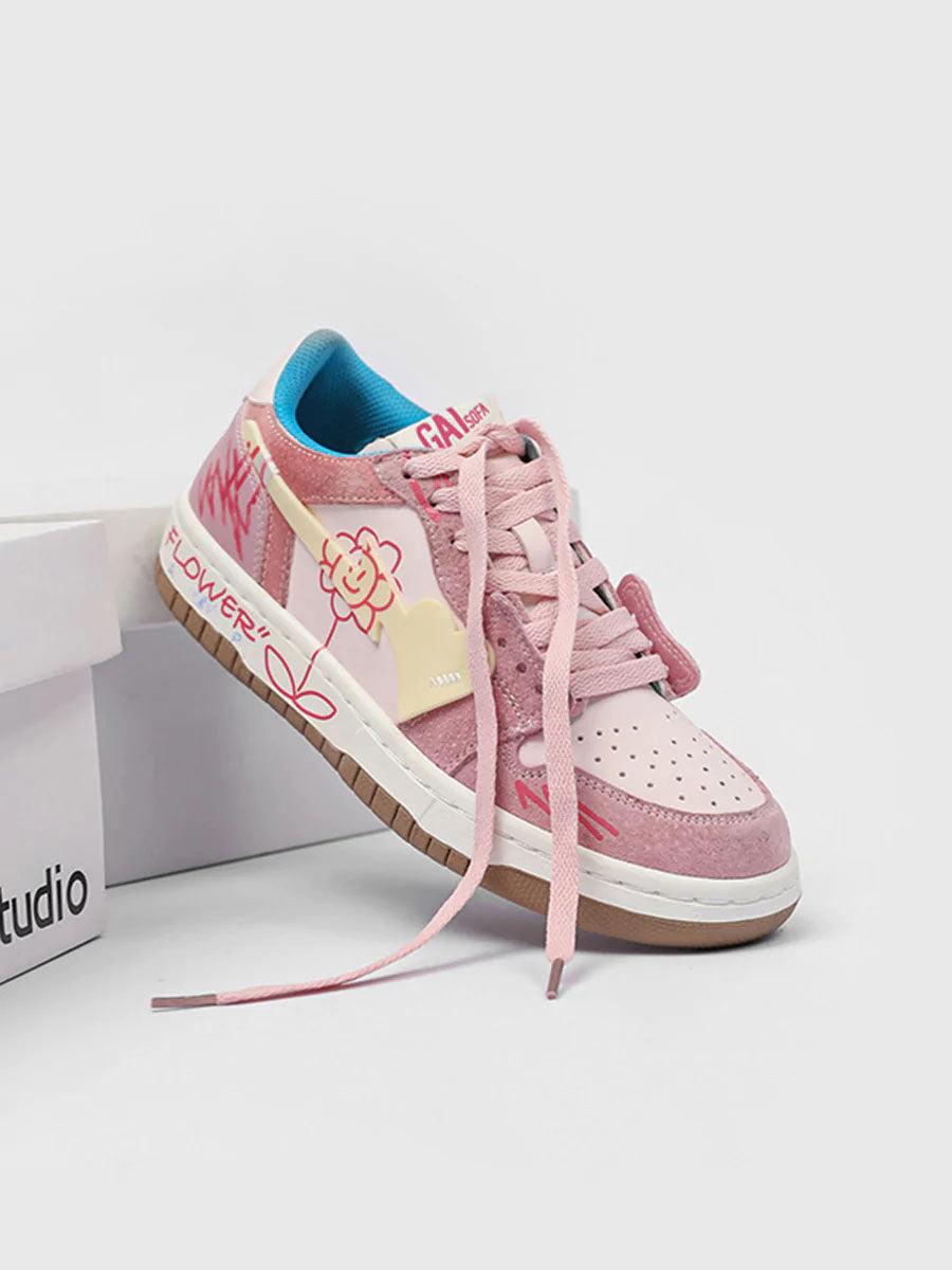 Sunflower Couple Sports Skate Shoe
