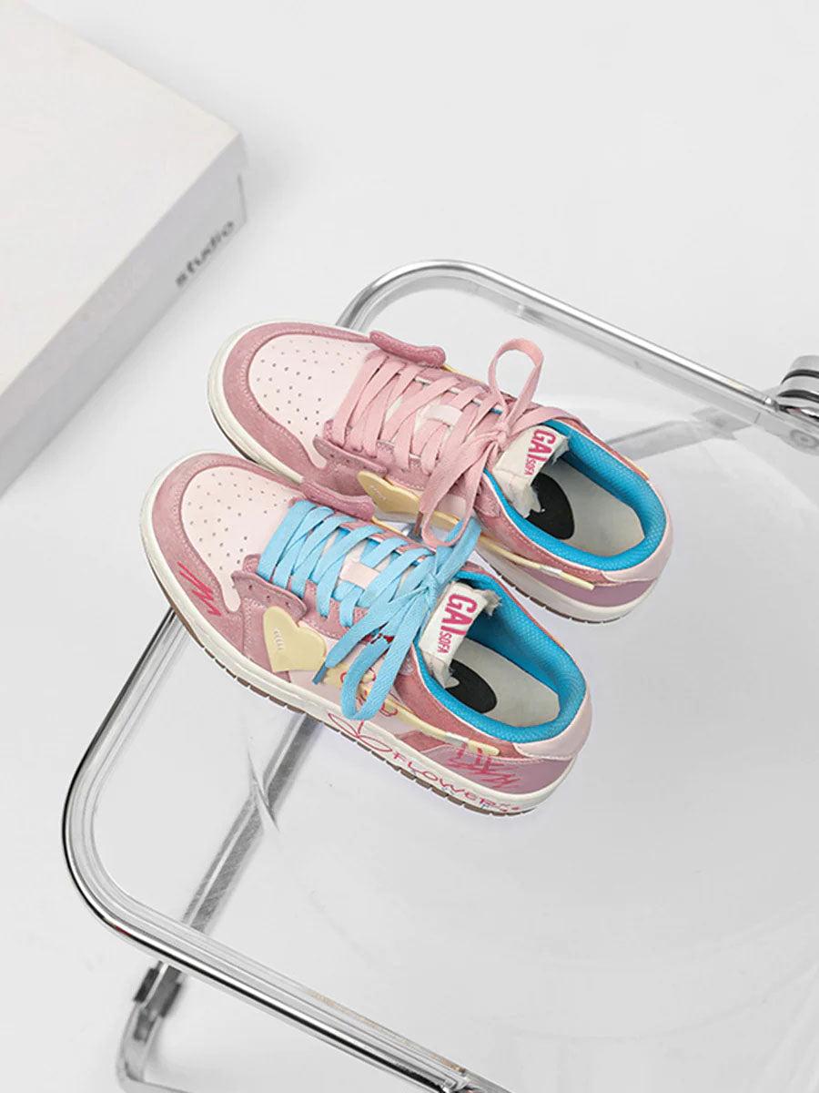 Sunflower Couple Sports Skate Shoe