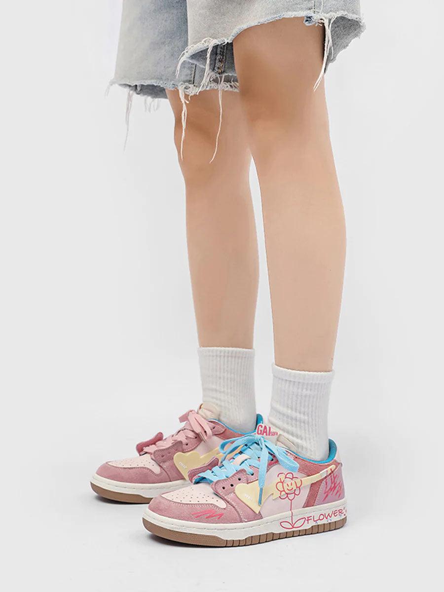Sunflower Couple Sports Skate Shoe