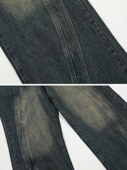 Symmetrical Washed Jeans