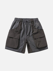 3D Pocket Drawstring Shorts