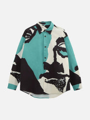 American Graffiti Abstract Portrait Seersucker Shirt