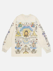 American High Street Graffiti Long Sleeve T-Shirt