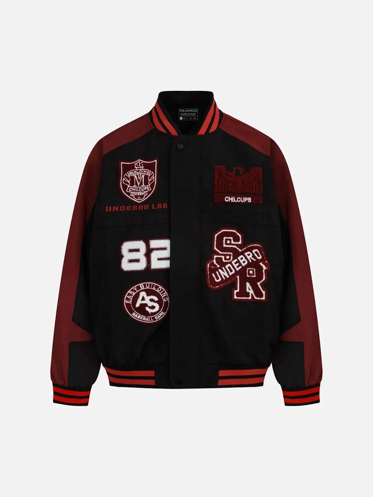 American Hip-Hop Campus Baseball Jacket