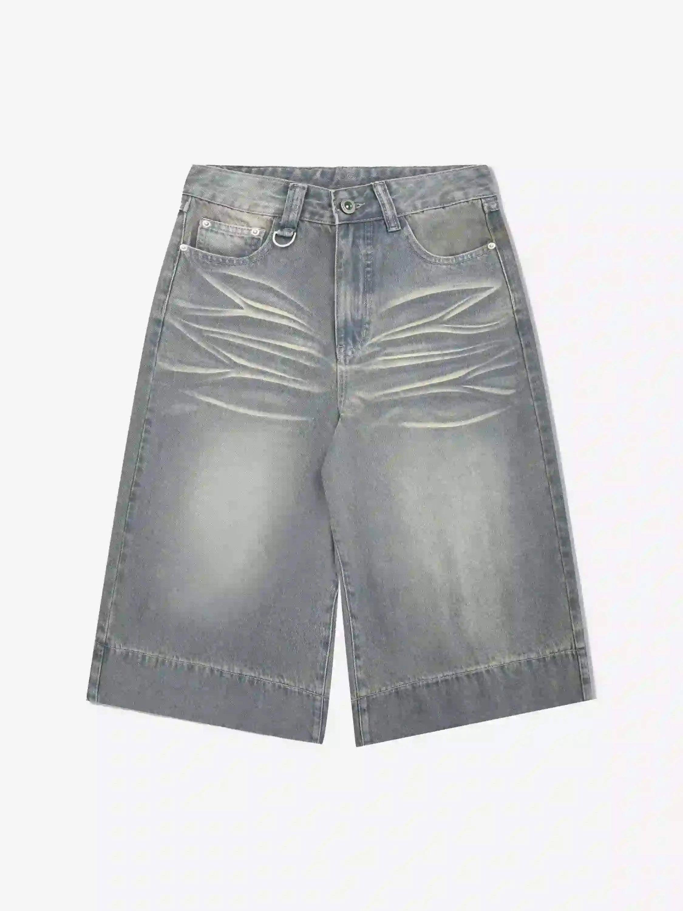 American Retro Cropped Denim Jorts