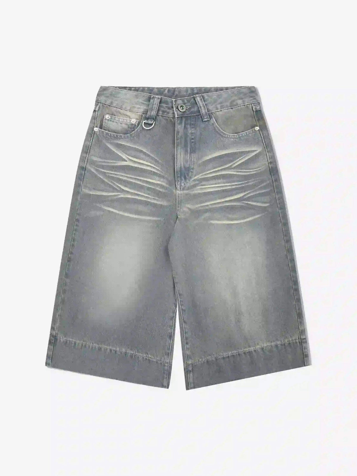 American Retro Cropped Denim Jorts