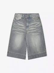 American Retro Cropped Denim Jorts
