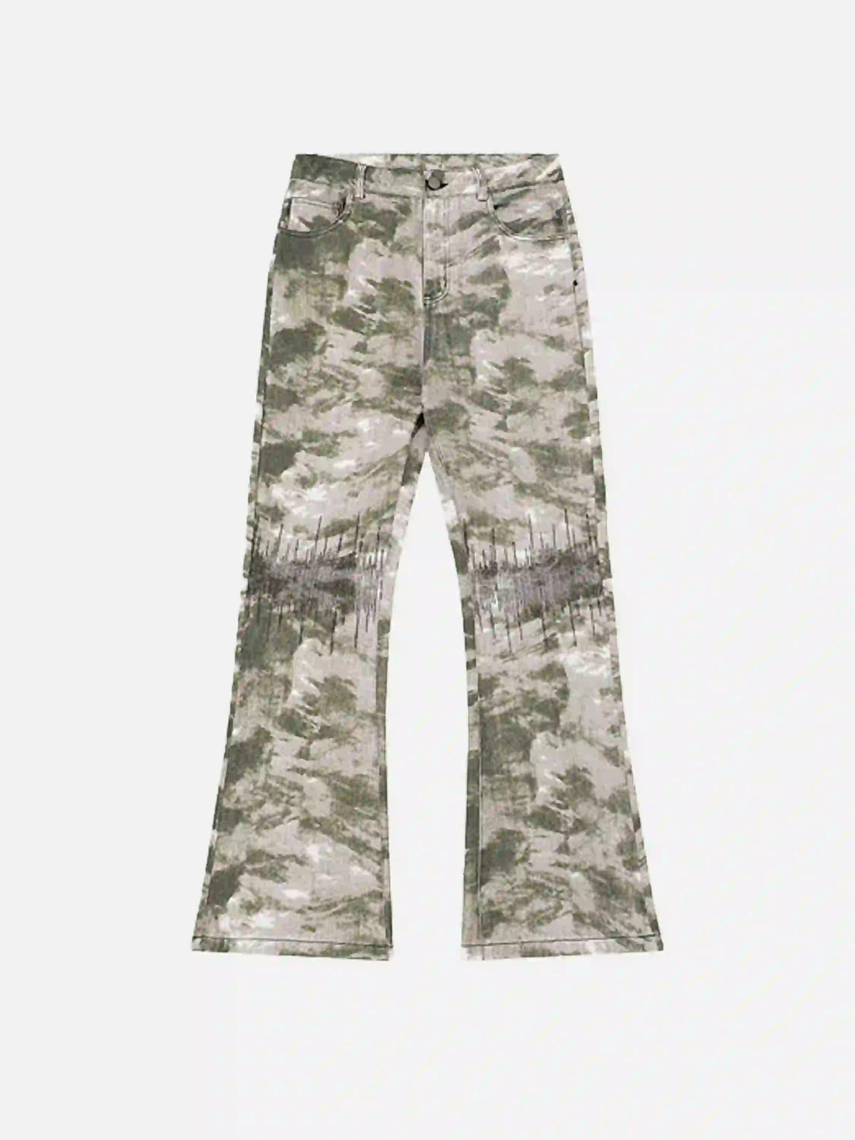 American Retro Flared Camouflage Pants