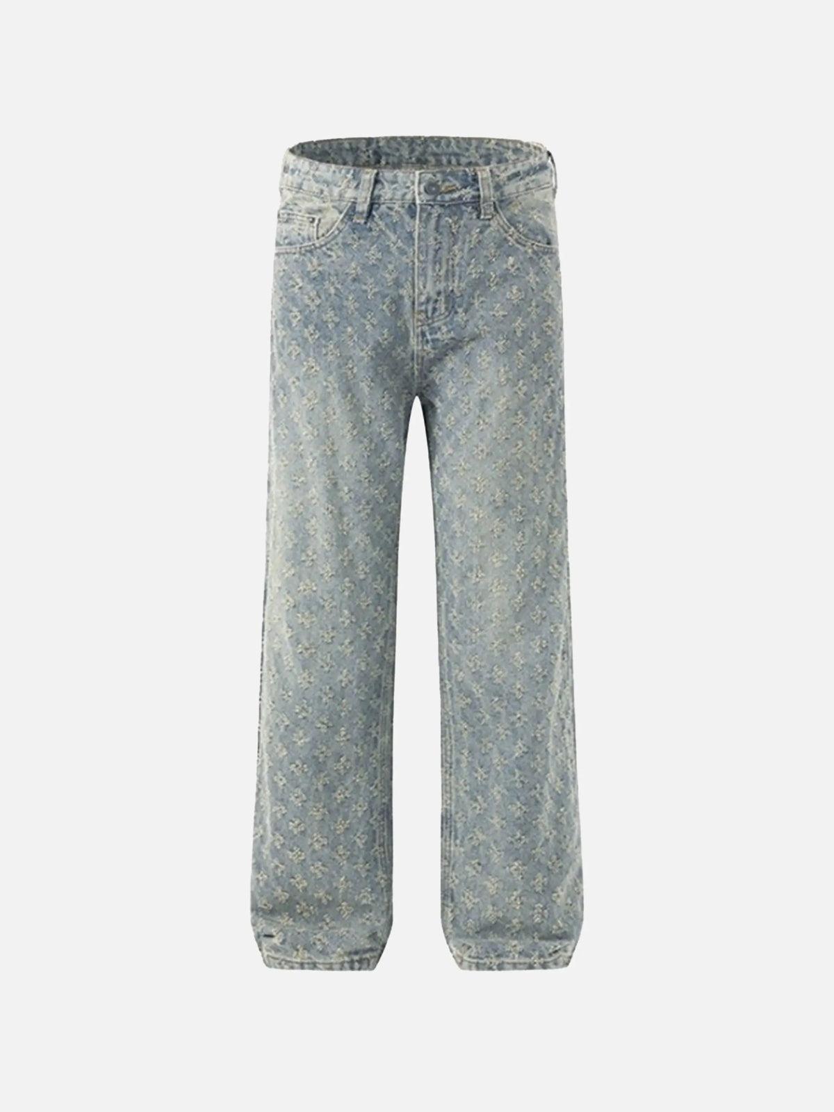 American Retro Floral Personalized Jeans
