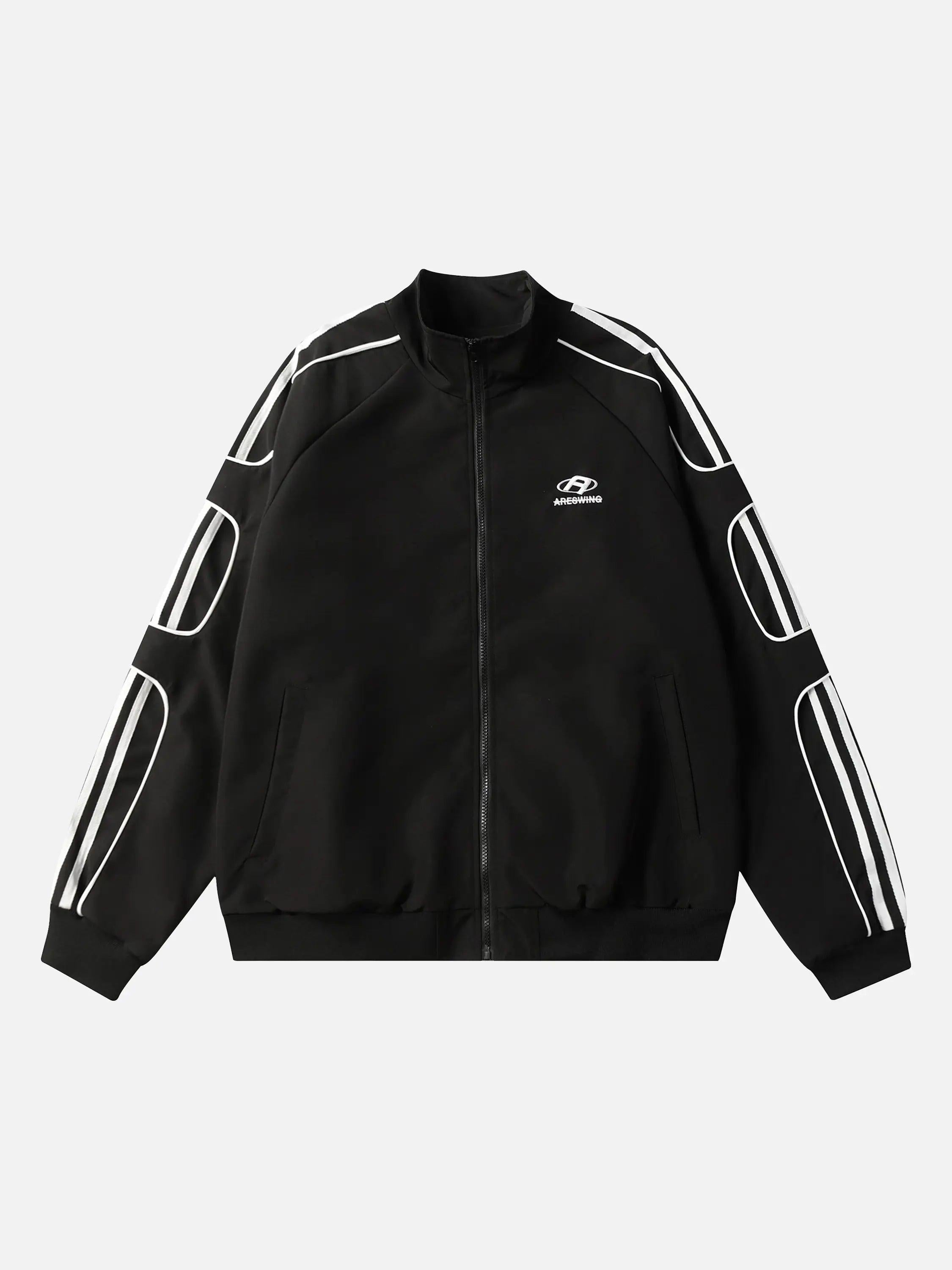 American Retro Patchwork Sports Jacket