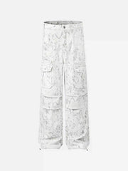 American Retro Style Multi-Pocket Overalls