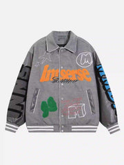 American Retro Woolen Baseball Jacket