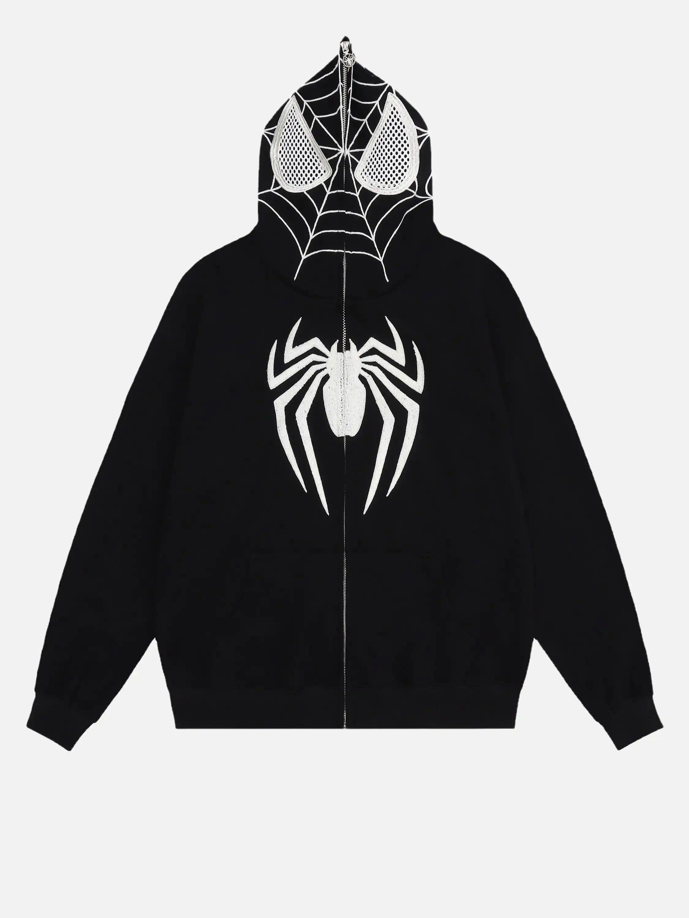 American Spider Towel Embroidery Cardigan Hoodie