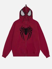 American Spider Towel Embroidery Cardigan Hoodie