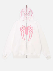 American Spider Towel Embroidery Cardigan Hoodie