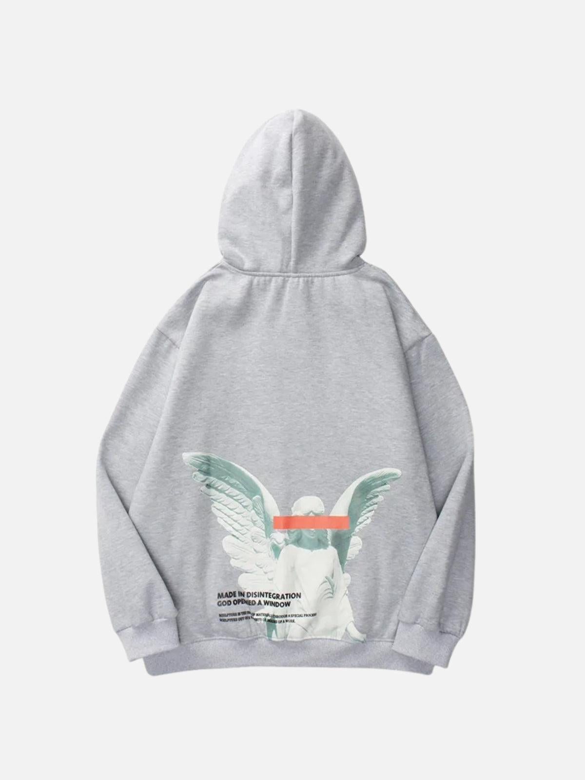Angel God Print Hoodie