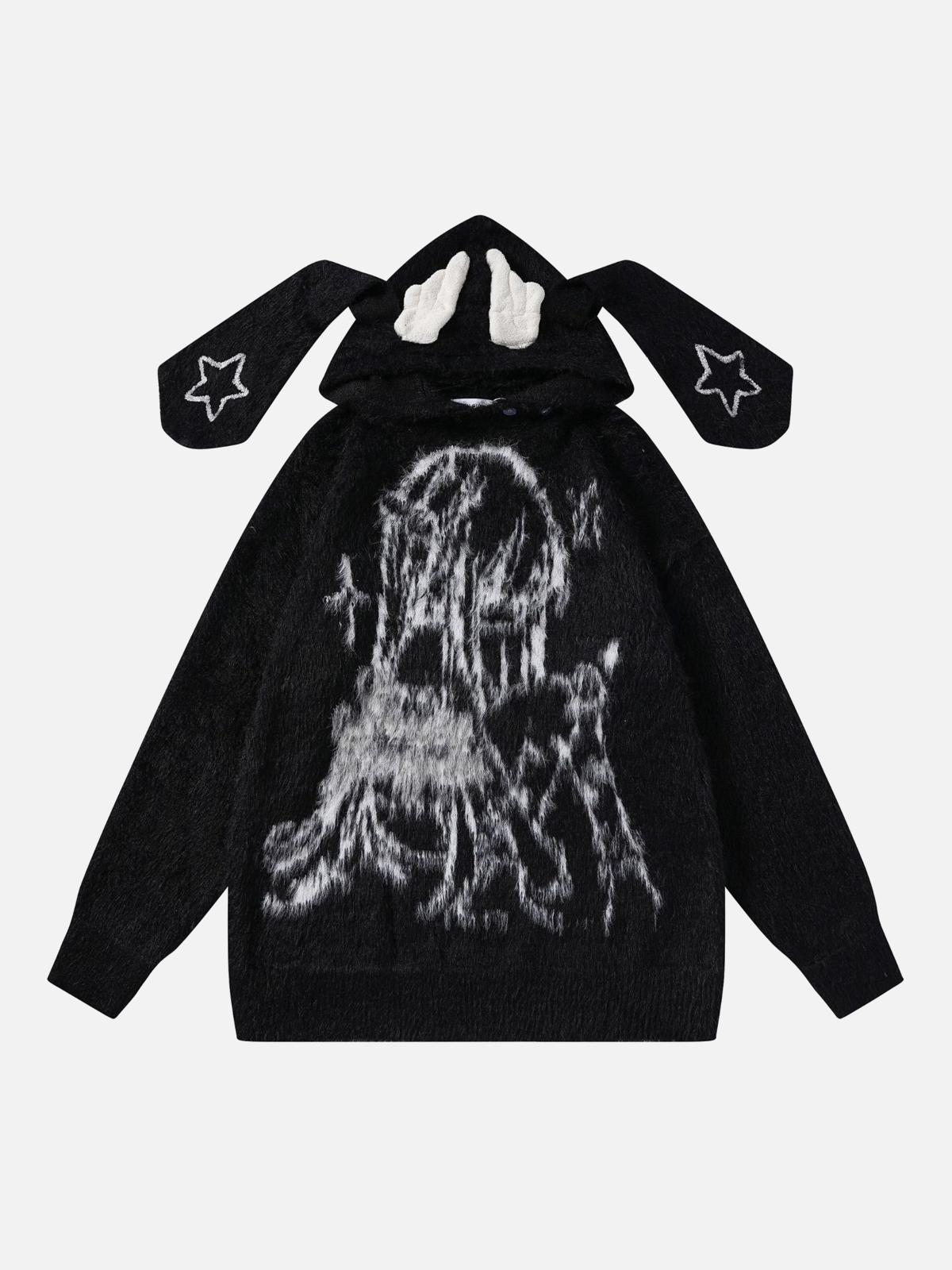 Anime Seahorse Fur Hoodie
