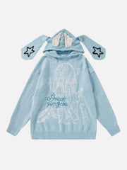 Anime Seahorse Fur Hoodie
