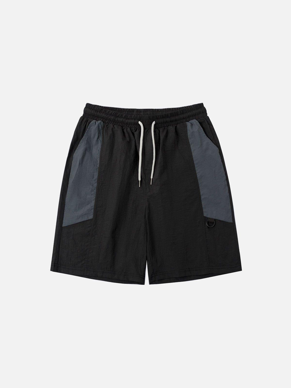Athleisure Patchwork Shorts