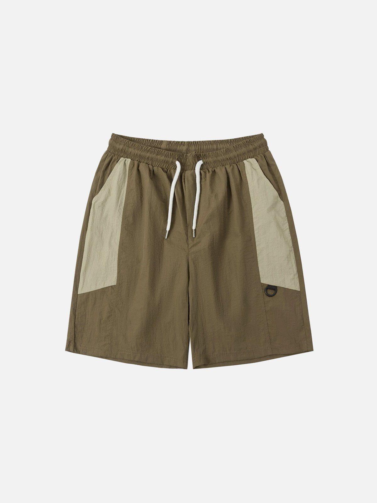 Athleisure Patchwork Shorts