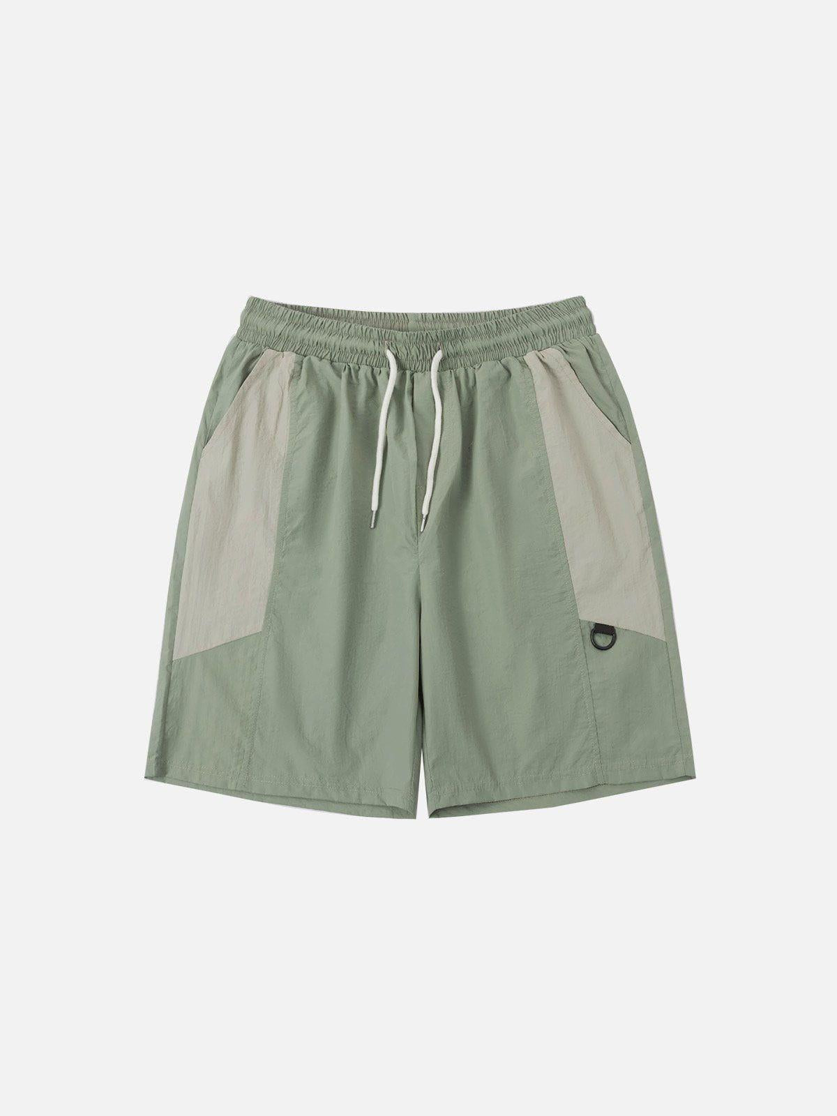 Athleisure Patchwork Shorts