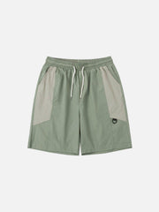 Athleisure Patchwork Shorts