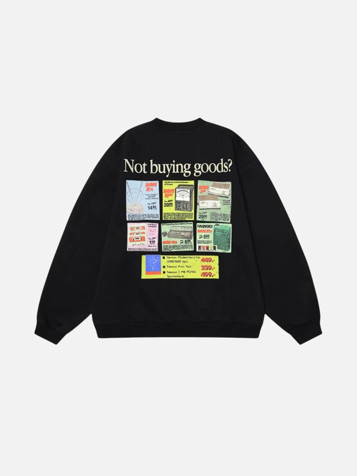 Back Print Crew Sweatshirt
