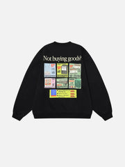 Back Print Crew Sweatshirt