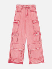 Barbiecore Cargo Jeans