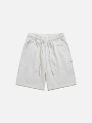 Basic Drawstring Washed Jorts