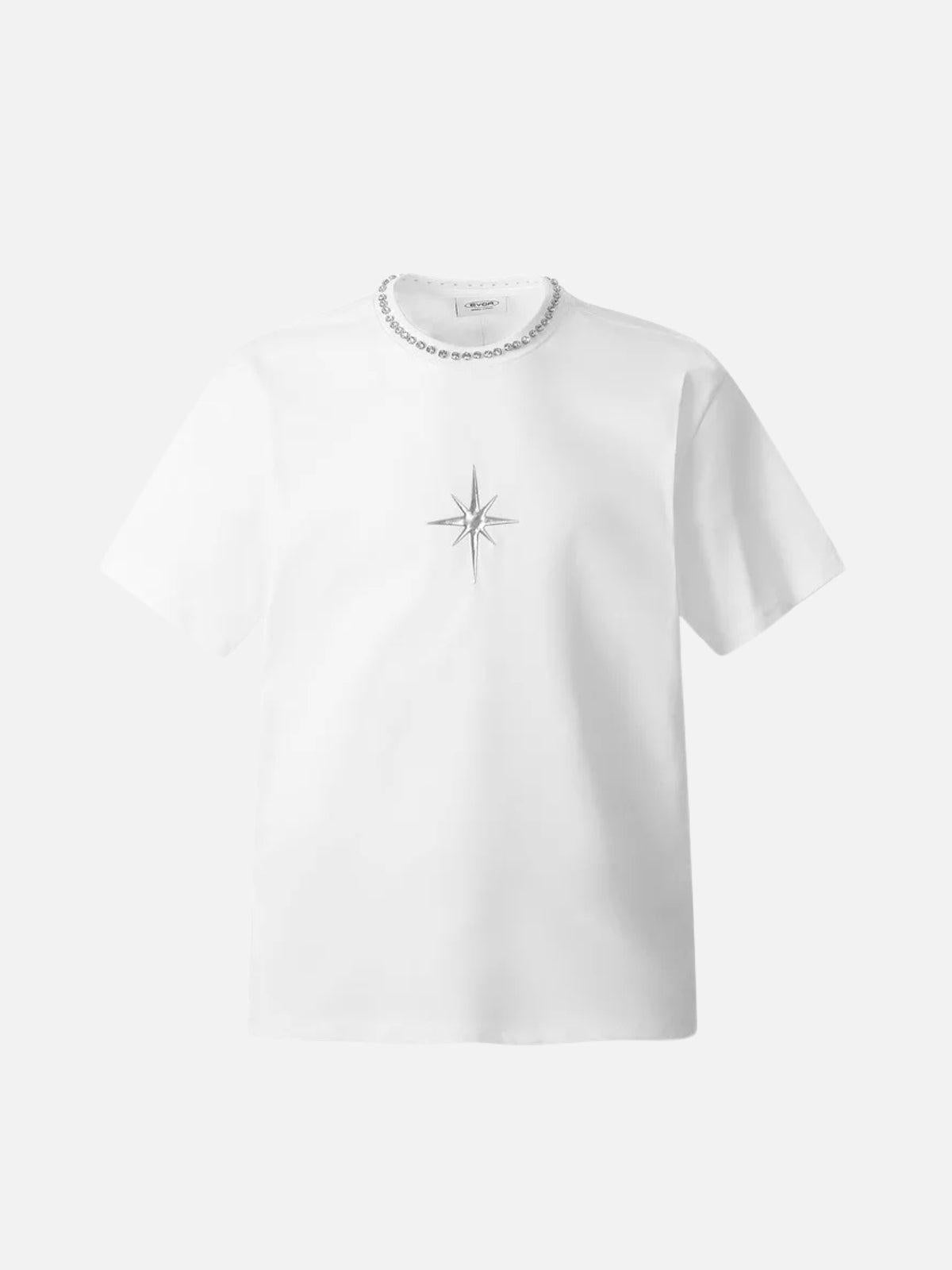 Beaded Crew Neck High Street Tee