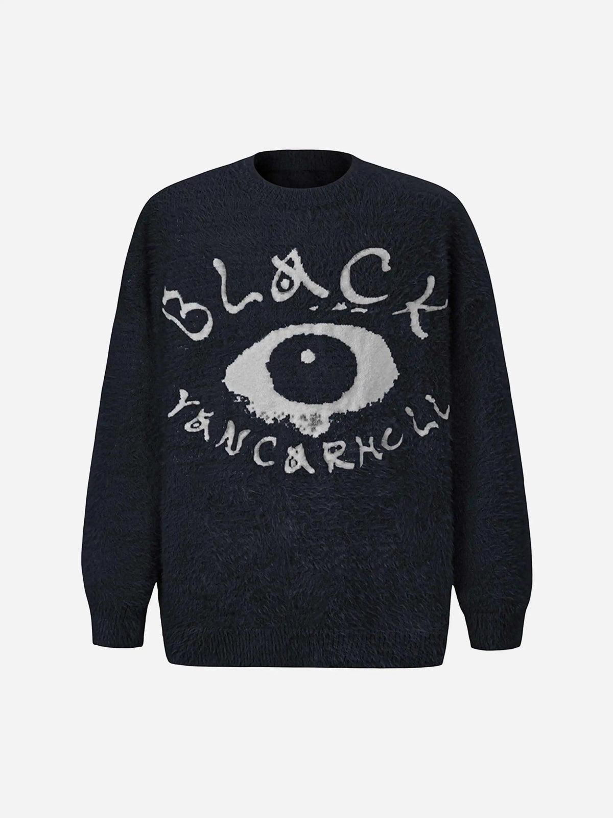 Black Eye Pattern Sweater