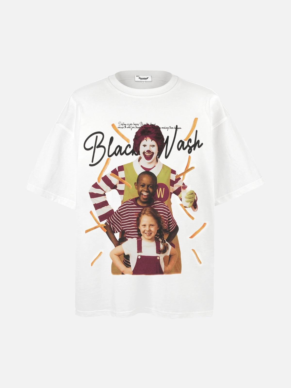 Black Wash Cultural Mashup Tee