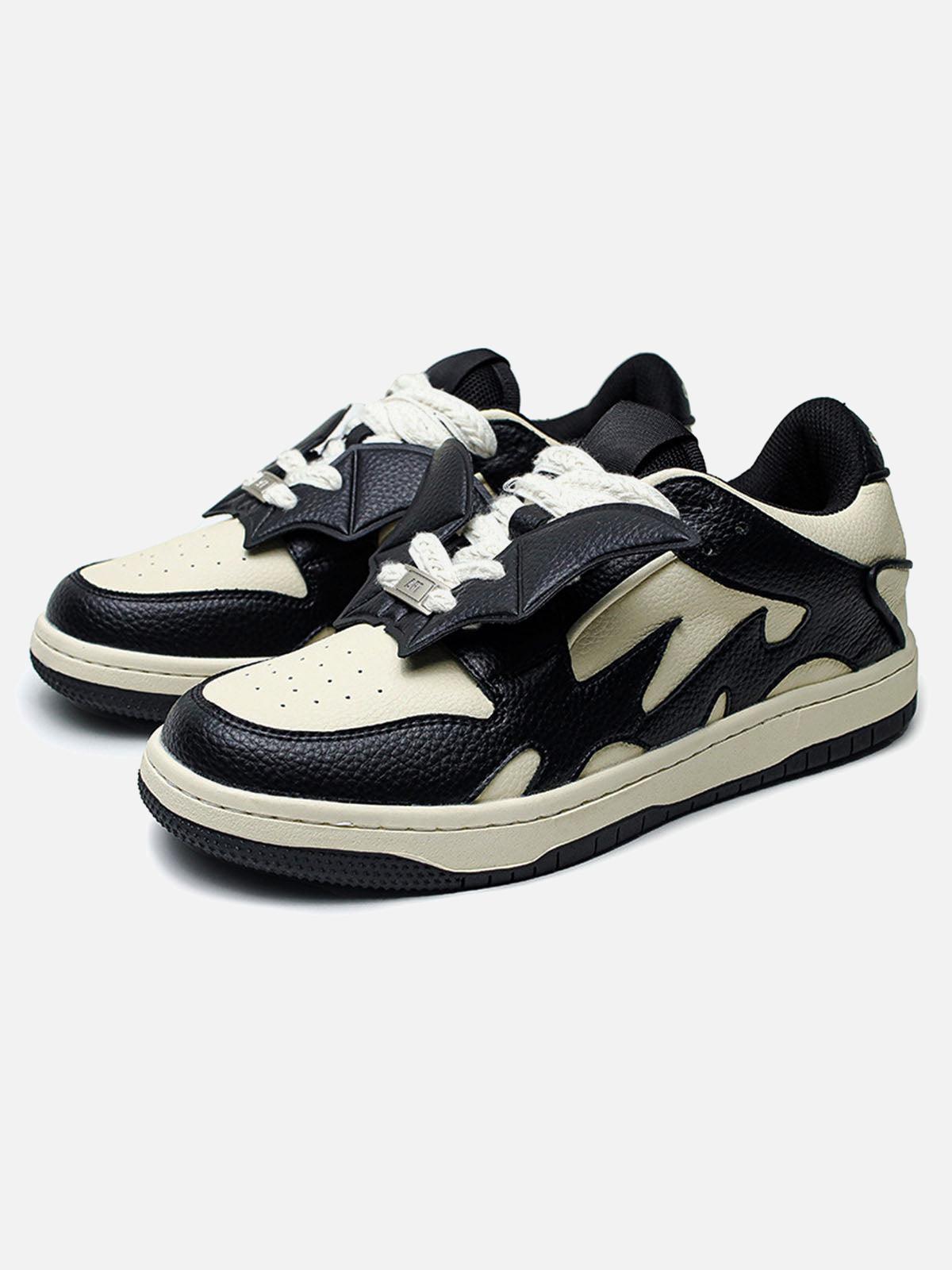 Black&White Contrast Color Skate Shoes
